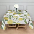 thumbnail image 3 of Square Waterproof Tablecloth Lemon Reusable Indoor/Outdoor Durable Table Cover 70 Inch X70 Inch, 3 of 6