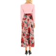 thumbnail image 4 of CHOK Women Boho Polka Dot Floral Printed Long Dress, 4 of 5