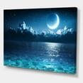 thumbnail image 3 of Designart Romantic Moon Over Deep Blue Sea I Canvas Wall Art, 3 of 4
