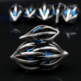 thumbnail image 4 of Fonvgogo Arcanum Dnd Dice Juego de dados de metal hueco D&D con caja para mazmorras y dragones Juego de rol poliédrico Dados D y D para mesa Rpg D20 D12 D10 D8 D6 D4 (Número azul Arcanum), 4 of 5