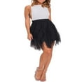 thumbnail image 2 of Solid Color Layered Mesh Fairy A-Line Skirt for Women, 2 of 9