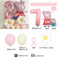 thumbnail image 3 of Juego de 35 globos con forma de margarita de dibujos animados para niñas, suministros de decoración para fiestas de cumpleaños de 1 a 9 años, juguetes para baby shower, regalo global para niños, 3 of 5