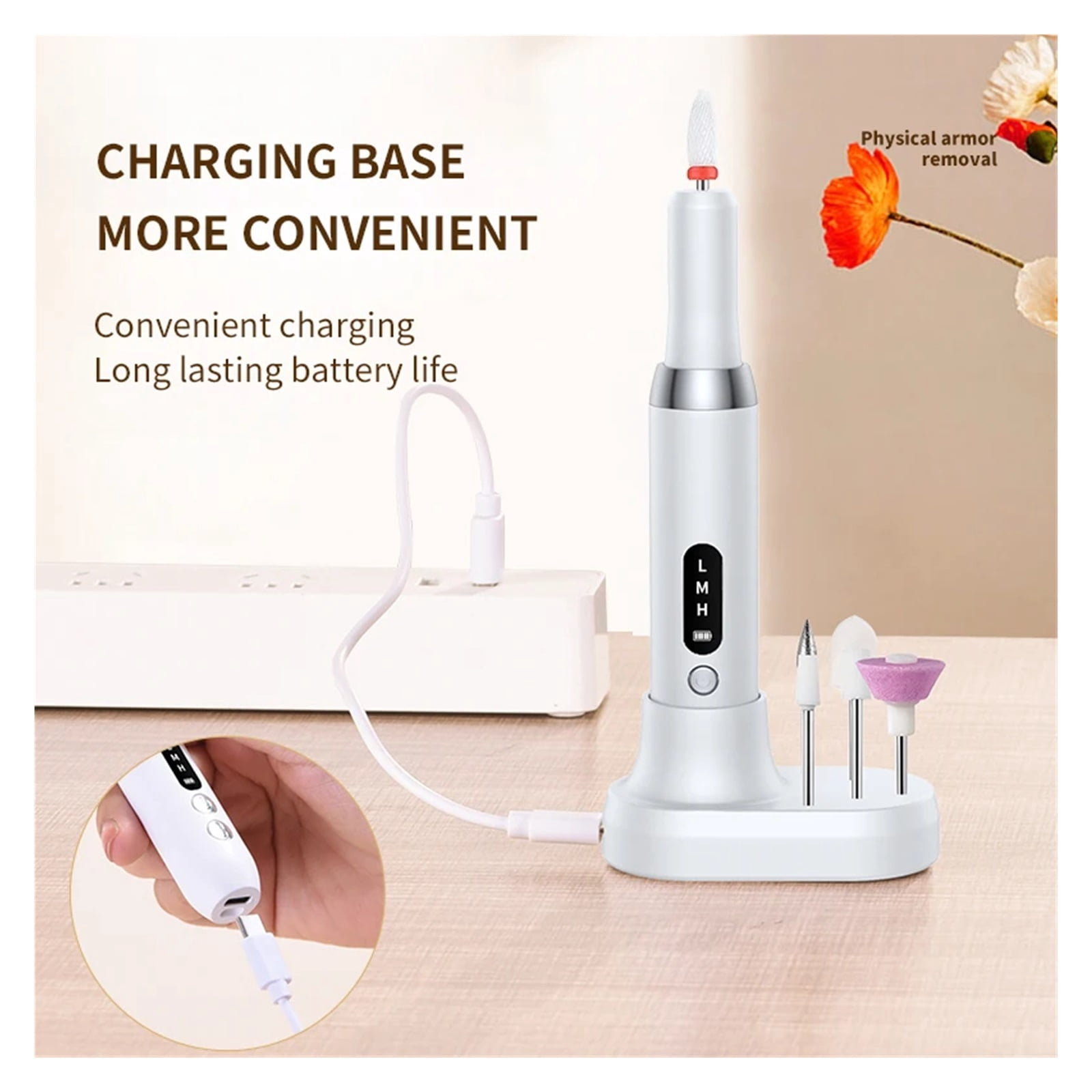 Electric Nail Polisher Drill Bits Professional Nails Grinding Polishing Dead Skin Removal Art Sanding File Pen Manicure Machine