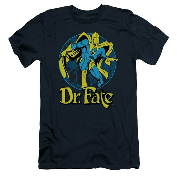 DC Comics Dr Fate Ankh S/S Adult 30/1 T-Shirt Navy