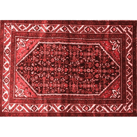 Ahgly Company Indoor Rectangle Persian Red Traditional Area Rugs, 7' x 10'