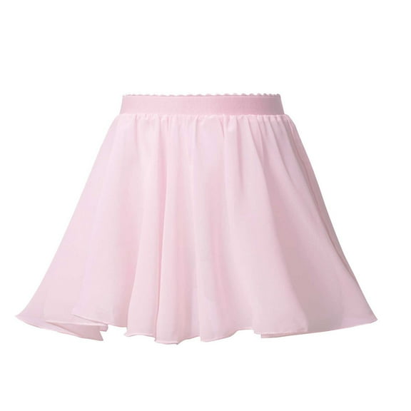 MSemis Kids Girls' Dance Chiffon Wrap Skirt Ballerina Skate Tutu Skirt