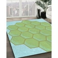 thumbnail image 3 of Ahgly Company Machine Washable Indoor Round Transitional Green Area Rugs, 7' Round, 3 of 7
