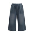 thumbnail image 3 of Capri Pants for Boys Dressy Casual Denim Jeans with Elastic Waist Pockets Baggy Spring Clothes Work Comfy Pull on Relaxed Fit Comfortable, 3 of 6