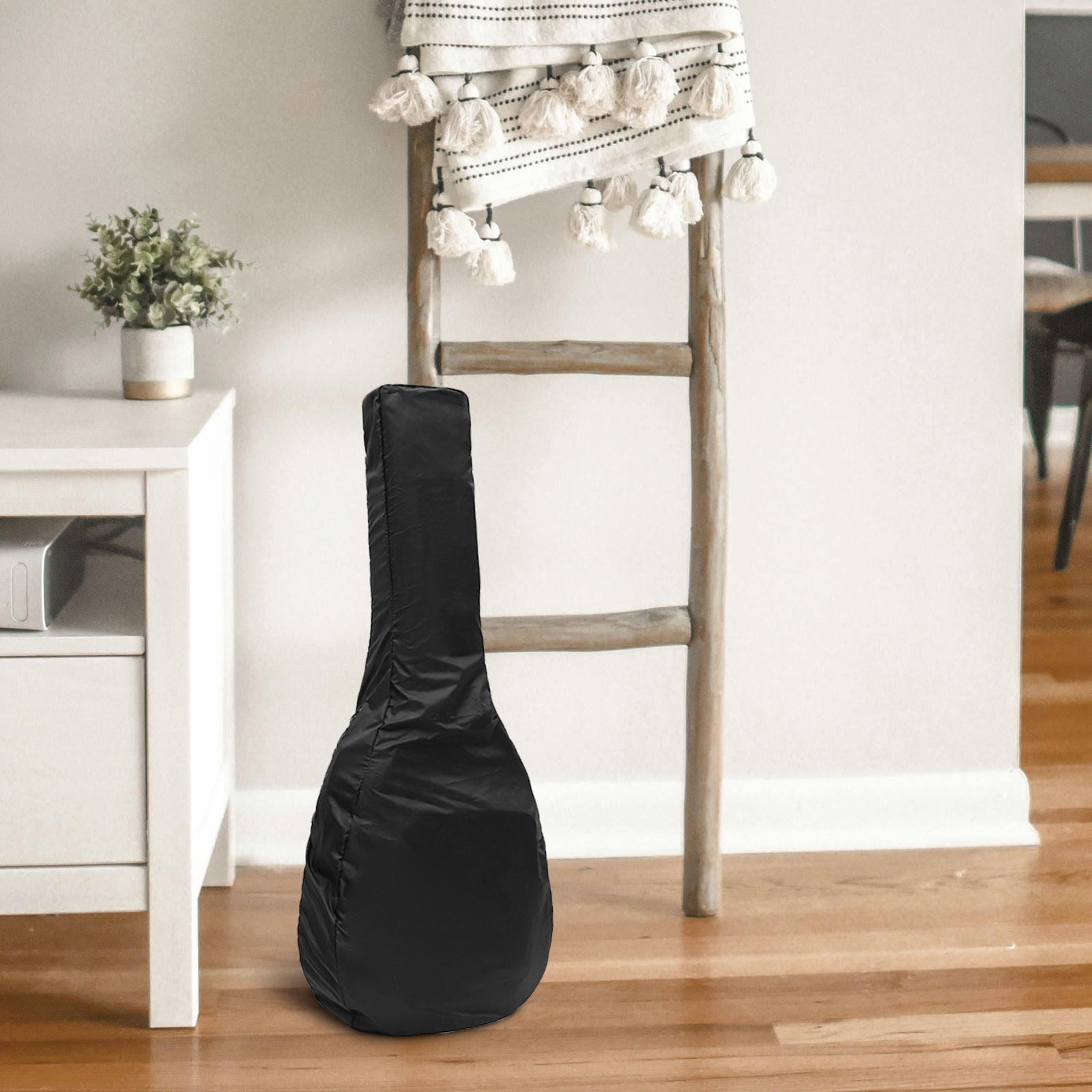 FOMIYES Professional Outdoor Guitar Bag in Black Oxford Cloth for Acoustic Instrument Storage