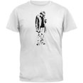 thumbnail image 1 of Neil Young - T-Shirt Doux Blanc Silhouette pour Adulte, 1 of 1