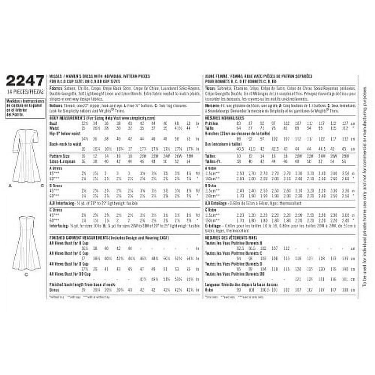 Simplicity Plus Size 20W-28W Dress Pattern, 1 Each - Walmart.com