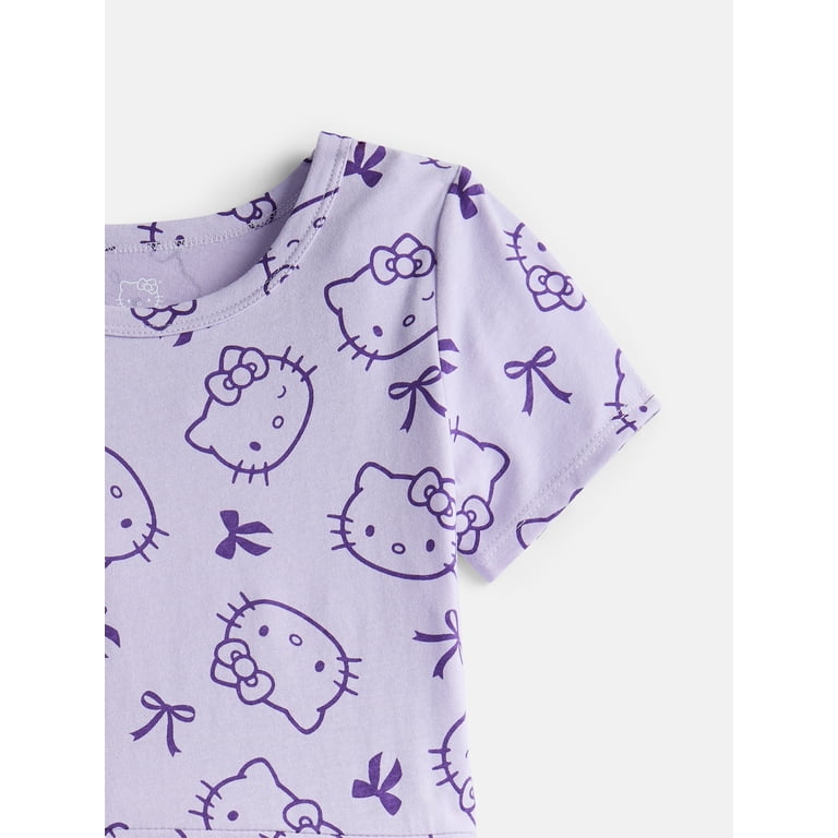 Hello Kitty Girls Print Skater Dress with Short Sleeves photo 2