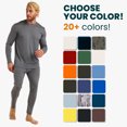 thumbnail image 3 of Merino.tech Men’s 100% Merino Wool Heavyweight Base Layer Bottom Pants Thermal Long Johns 𝗠𝗼𝗶𝘀𝘁𝘂𝗿𝗲 𝗪𝗶𝗰𝗸𝗶𝗻𝗴 Underwear with Bonus Hiking Socks, 3 of 9