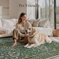 thumbnail image 5 of KUETH 2.5X12 Vintage Runner Rug Machine Washable Rugs for Living Room, Non Slip Flat Pile Rug with Rubber Backing, Boho Rug for Entryway Hallway Kitchen and Corridor, 5 of 11