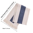 thumbnail image 3 of Rustic Table Runners 90 Inches Long Table Centerpieces for Weddings Table Scarf Fall Table Runners 60 Inches Long Valentine's Day Table Sweet Baby Girl Boho Blue Table Runner Inches Long Macrame Navy, 3 of 9
