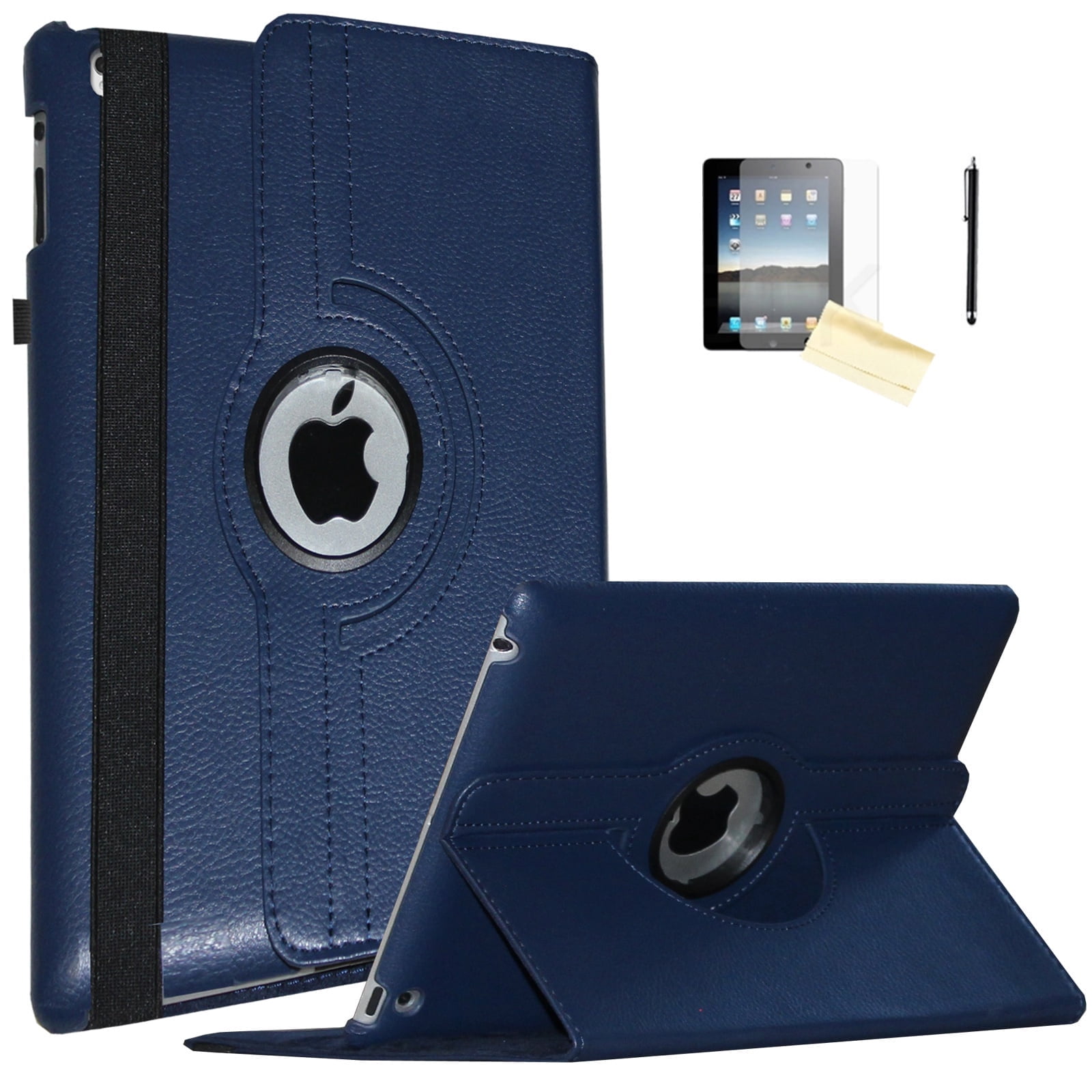 Jkytec Case for iPad Air 3rd Generation/for iPad Pro 10.5 , Smart Cover Rotating Stand Auto Wake up Sleep for A2152 A2153 A1701 A1709 (Navy Blue)