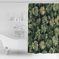 thumbnail image 2 of Shower Curtain, Summer Tropical Plant Monstera Leaf Waterproof Shower Curtain Set with Hooks for Bathroom Showers,Stalls and Bathtubs,72x84In Watercolor Leaves Seamless, 2 of 9