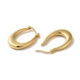 thumbnail image 2 of Rack Plating Brass Hoop Earrings Lead Free Cadmium Free Long-Lasting Plated Real 18K Gold Plated 27x4mm, 2 of 2