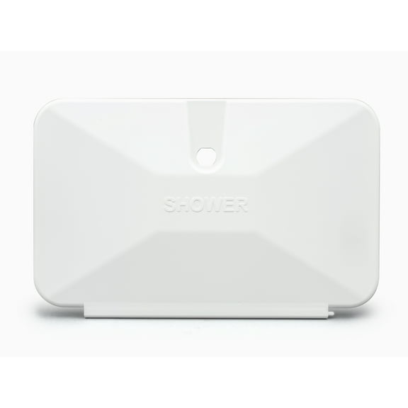 B&B Molders RV Camper Exterior 12.875 inch x 7.75 inch Shower Door Without Access Door Polar White PN 94188 Thetford