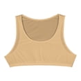 thumbnail image 6 of YONGHS Mens Oil Silk Sleeveless Elastic Body Shapewear Vest Sport Breathable Crop Top Tee Coffee L, 6 of 7