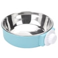thumbnail image 1 of Cuenco para perros, cuenco de agua para comida colgante extraíble de acero inoxidable, cuencos para jaula para mascotas con soporte para pernos para perros, cachorros, gatos y animales pequeños, 1 of 6