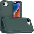 thumbnail image 5 of KOMI iPhone 16E Case: Dual Layer Protective Heavy Duty Cell Phone Cover Shockproof Rugged with HD Screen Protector - Military Protection Bumper Tough - Apple iPhone 16E / SE 2025 / SE4, Dark Green, 5 of 5