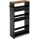 thumbnail image 1 of Carrito de cocina negro Rolling Storage Cart MARTY de 4 niveles, 1 of 7