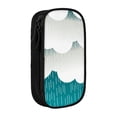 thumbnail image 1 of XMXY Clouds Rain Weather Large Capacity Pencil Case, Portable Pencil Bags with Compartments Zipper Black, 1 of 7