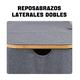 thumbnail image 5 of Cesta De Ropa Sucia Con 3 Bolsas Y Tapa Grande Plegable 160l Belug Gris, 5 of 5