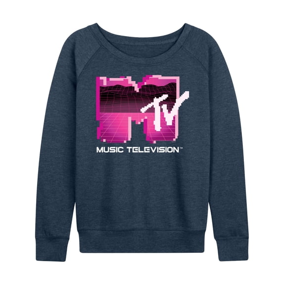 MTV - Retro Gamer Logo   - Women's Lightweight French Terry Long Sleeve Shirt