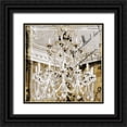 thumbnail image 1 of Sophie 6 15x15 Black Ornate Wood Framed with Double Matting Museum Art Print Titled - Draped Pearls Chandelier, 1 of 4