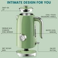 thumbnail image 3 of Electric Kettle - 57oz Hot Tea Water Boiler with Thermometer, 1500W Fast Heating Stainless Steel Pot, Cordless LED Indicator, Auto Shut-Off & Boil Dry Protection, 3 of 5