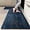 Light Grayish Blue, variant on 2 Pieces Kitchen Rugs, Abstract Non Slip Royal Blue Art Graffiti Modern Comfort Indoor Floor Mat Runner Rug Set for Laundry Office Sink Bathroom (17"x48"+17"x24")