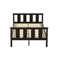 thumbnail image 4 of Bellemave Full Size Platform Bed Frame with Slat Headboard and Footboard, Pine Wood Frame Bed, No Box Spring(Expresso), 4 of 8