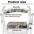 thumbnail image 6 of COEQINE Daisy Wood Medical Products Rollator Walker Seat & Back Cover Universal Rollator Walker Seat and Backrest Covers Drive Rollator Seat Cover for Seniors Using Walking Aids, 6 of 7