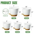 thumbnail image 4 of 5 Pack Self Watering Plant Pots, Indoor Flower Pots with Drainage & Saucers, Plastic Self Watering Planter for Indoor Outdoor Plants, Flower Pots for Indoor Plants 7/6.5/6/5.5/5 inch (White), 4 of 6