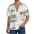 thumbnail image 3 of Disketp Men's Hawaiian Summer Vacation Scene Print Shirts Button Down Holiday Beach Shirts-XX-Large, 3 of 7