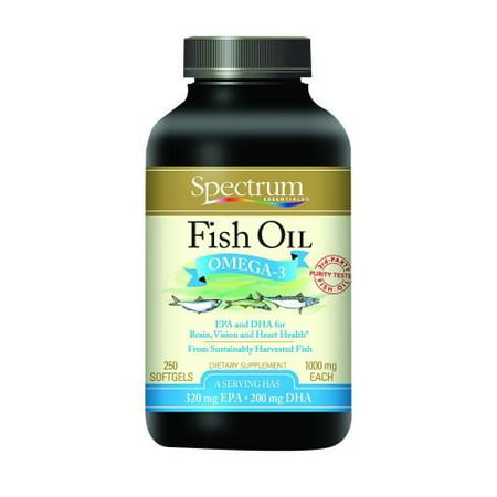 Spectrum Essentials huile de poisson oméga-3 - 1000 mg - 250 Gélules