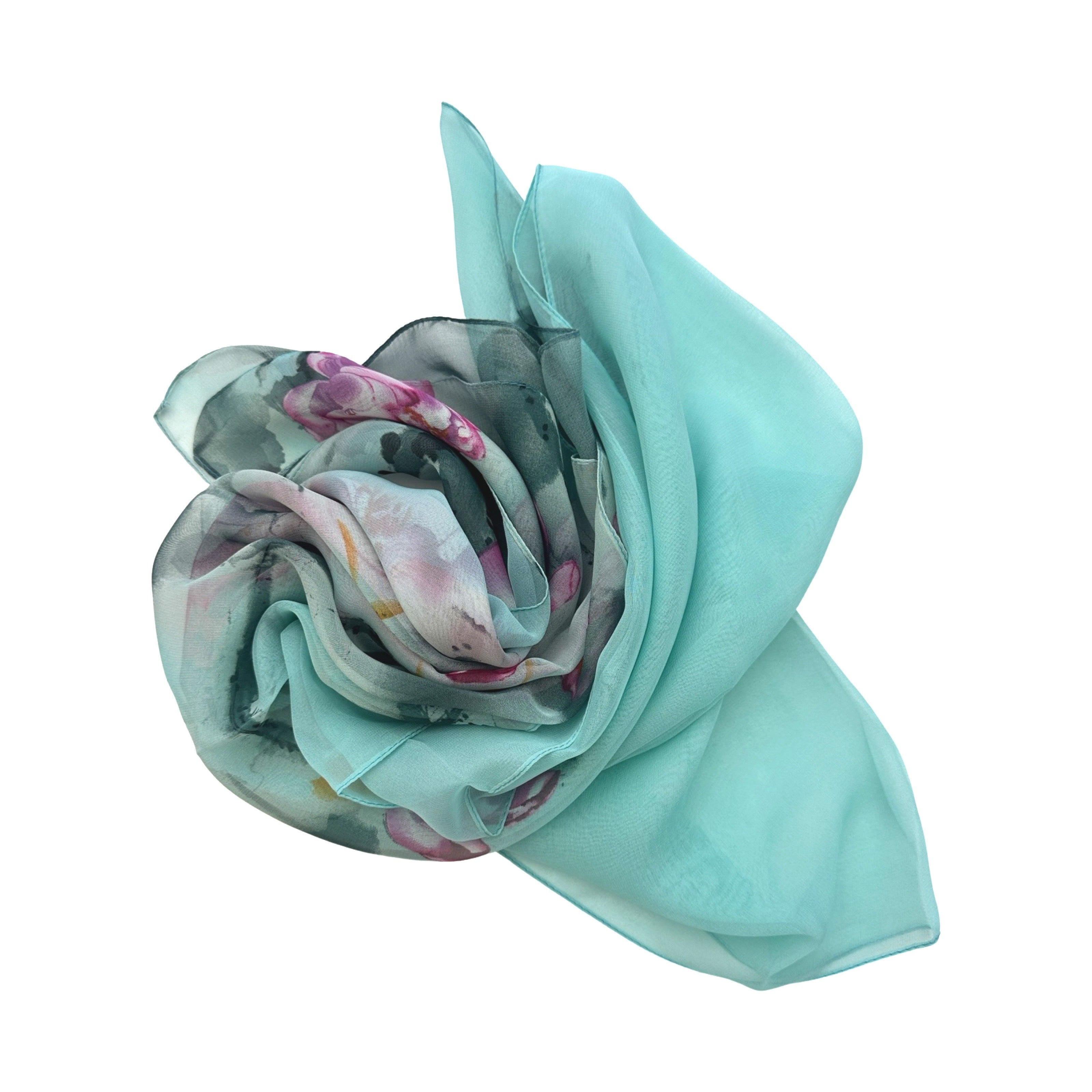 Wrapables® Lightweight Sheer Silky Feeling Chiffon Scarf, Green