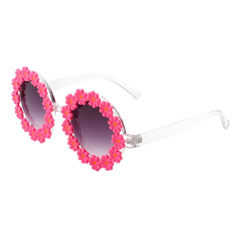 Women Daisy Sunglasses Flower Round UV400 Protect Style Festival Beach Amazon.com: Votange Round Daisy Sunglasses For Women Fun  main image 4