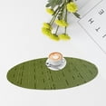 thumbnail image 7 of Oval Placemats for Kitchen Table and Dining Room, Bamboo Texture Heat-Resistant and Surface Washable Table Mat, 17.72"x12.6", 7 of 7