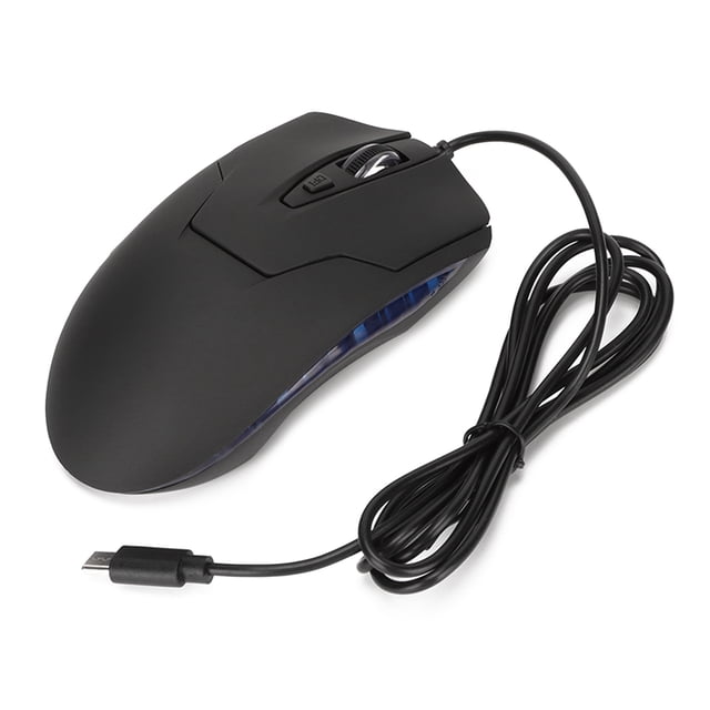 Wired Gaming Mouse,Wired Mouse Blue Backlit Gaming Mouse Office Mouse Elevated Design