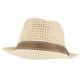 thumbnail image 1 of Sombrero de paja Sombrero de playa de ala corta Sombrero de pescador tejido transpirable para hombres y mujeres, 1 of 6