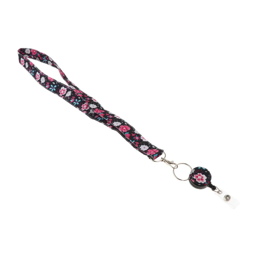Wxqbjtam Fashion Chinese Floral ID Badge Holders Lanyard Mobile Neck Strap Key Chain Hook 13