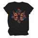 thumbnail image 1 of Blusa suelta de manga corta con cuello redondo y estampado a la moda para mujer Fridja zx1142, 1 of 5