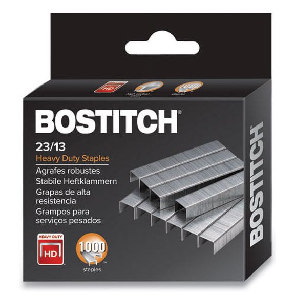 Premium Heavy-Duty Staples, 0.5" Leg, 0.5" Crown, Steel, 1,000/box | Bundle of 2 Boxes