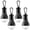 Black_4, variant on Portable LED Tent Lamp Emergency Lights with Hook, Hurricane Bulb Lantern Equipment for Camping, Hiking, Backpacking, Fishing Outage, Multicolor, 4 Pack
