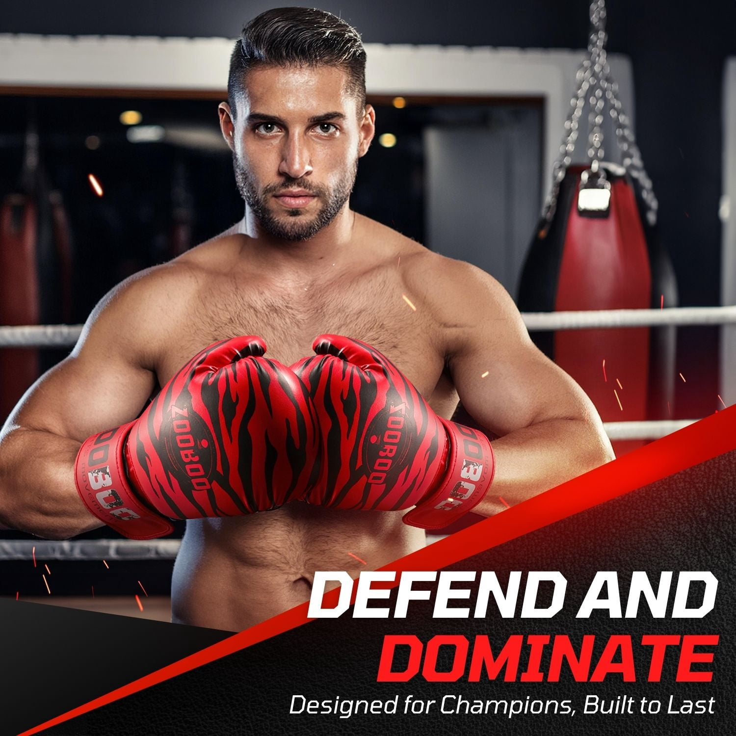 10 oz Boxing Gloves for Men, Youth, and Women, Tiger Boxing Gloves Punching Bag Gloves 10oz Ounce for KickBoxing, MMA, Muay Thai, Training, Sparing, Bagwork with Wrist Wrap