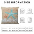 thumbnail image 6 of Nawypu  Throw Pillow Cover Seas Day Vintage Beach Starfish Canvas Look Decorative Pillow Case Whimsical Home Decor Rectangle Queen Size 2pcs Cushion Pillowcase, 6 of 6