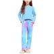 thumbnail image 1 of Conjuntos de blusas y camisas de cuello redondo y manga larga con estampado para niños, top de manga larga con cuello redondo, pantalones con cintura elástica, conjunto de traje de casa para niños de, 1 of 7